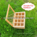 New bamboo fancy custom tea box